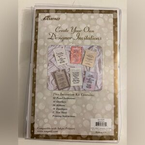 Create Your Own Designer Invitations Kit